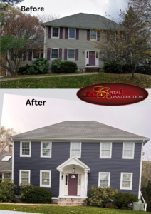 James Hardie siding installation job completed in Lexington, MA