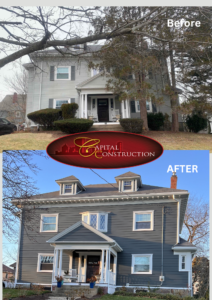 A James Hardie siding installation job completed in Boston, MA