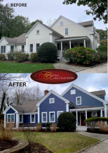 Before/After James Hardie Siding Installation in Wellfleet, MA